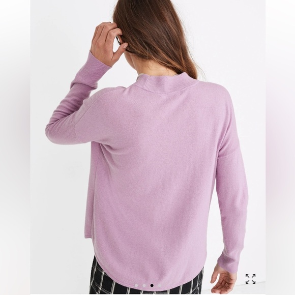 Madewell Lilac Mock Neck Sweater Size M - Picture 4 of 9